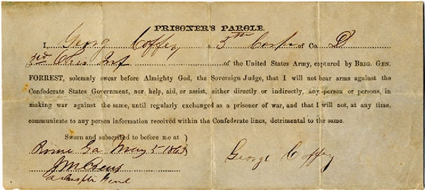 Yankee Soldier is Paroled After His Capture by Nathan Beford Forrest