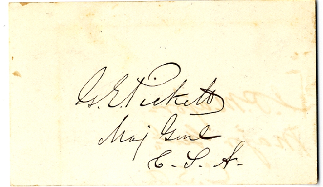 Card Signed General  Pickett
