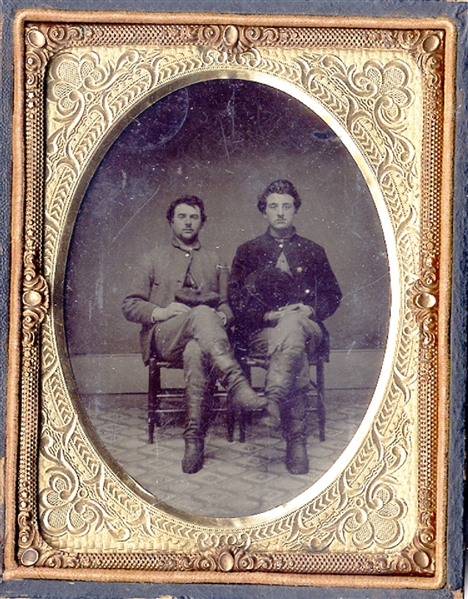 Tintype Photograph of Two Members of Mosby’s Rangers