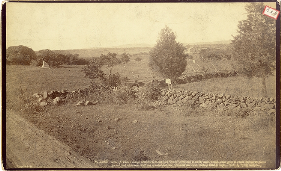 Large 1883 Tipton Photographic View of the Gettysburg Battlefield