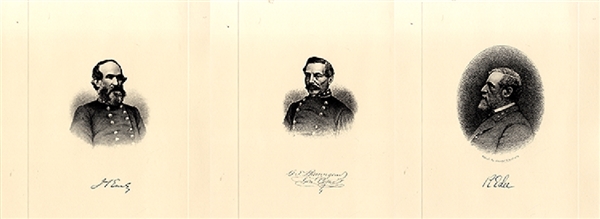 CSA  Prints: Hall's Generals of the Confederate States Army in Hard Case Box, 1992. 