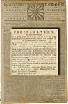 Revolutionary War Newspaper With General George Washington Content