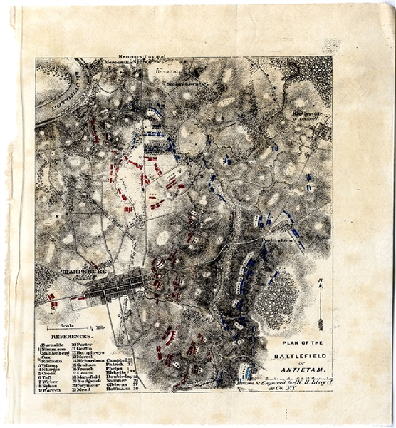 Map of the Battle of Antietam