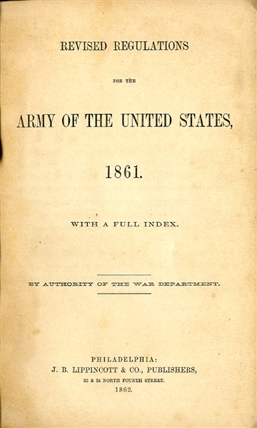 Revised Regs for 1861