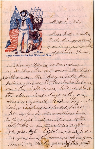 Union Soldier Writes of Fortress Monroe
