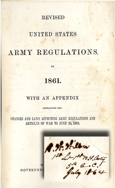 1st New York Artillery Officer’s US Army Regs