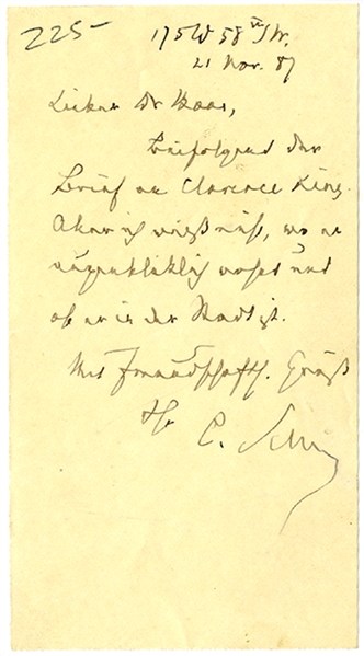 Union General Carl Schurz Autograph Letter Signed
