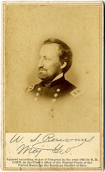 Rosecrans Rejected Original Appointment as Major General, September 17, 1862