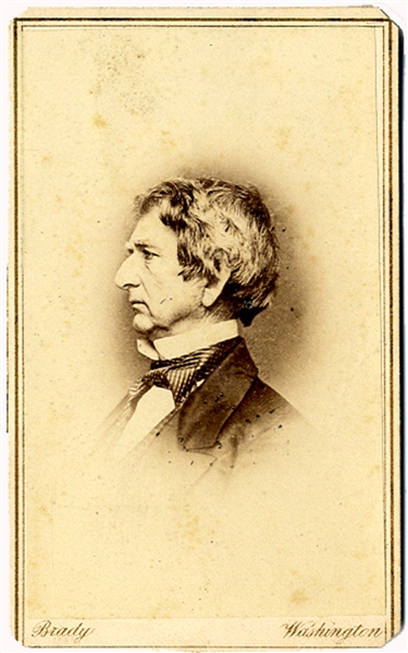 William Seward Profile CDV by Brady Washington.