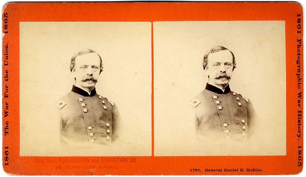 Controversial Gettysburg Hero(?) Daniel Edgar Sickles.