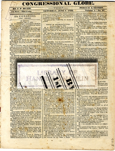 Lincoln’s Vice President - Hannibal Hamlin’s Newspaper Personal Copy 