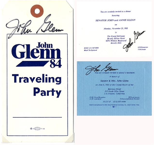 Signed From John Glenn’s Presidential Campaign
