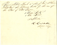 General Danville Leadbetter-Signed Document