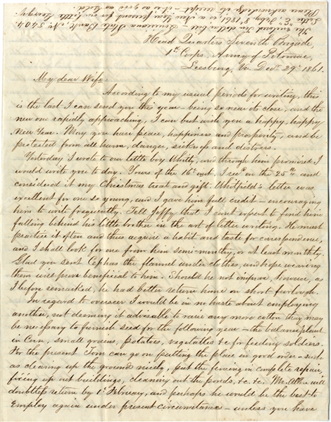 Confederate General Richard Griffith Writes of Tasks for his Slave and Needing Artillery to Defend from McClellan