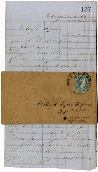 31st North Carolina Infantry Letter on the Second Battle of Charleston Harbor
