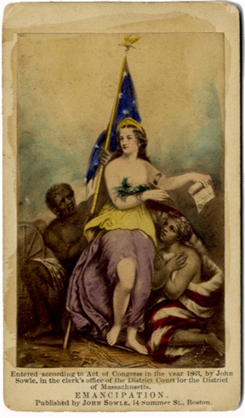 1863 Emancipation Scene CDV