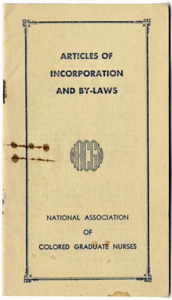National Association of Colored Graduate Nurses By-Laws