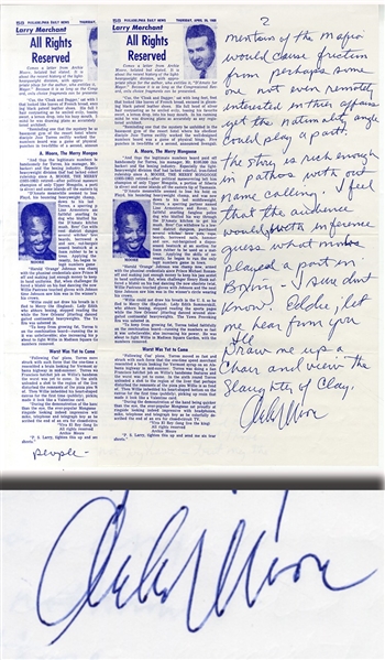 Heavyweight Champion Archie Moore Autograph Letter Signed