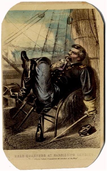 A Drunken George B. McClellan CDV at Harrison Landing, Va. 