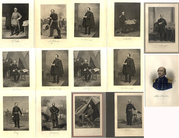 A Dozen Civil War Generals’ Engravings