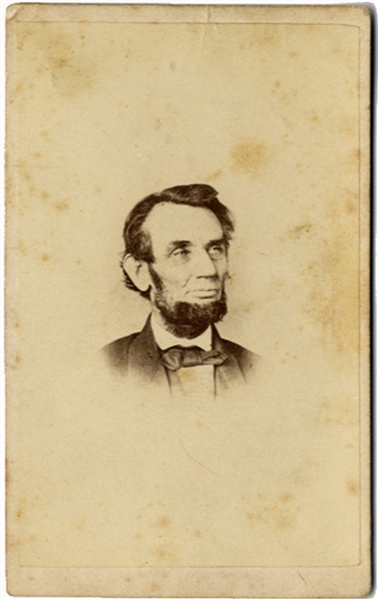 CDV of Abraham Lincoln Gazing at the Heavens