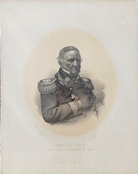 Winfield Scott Lithograph Celebrates His 50 Years in the Military