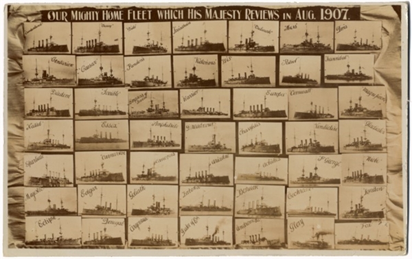 British Naval Vessels Postcard