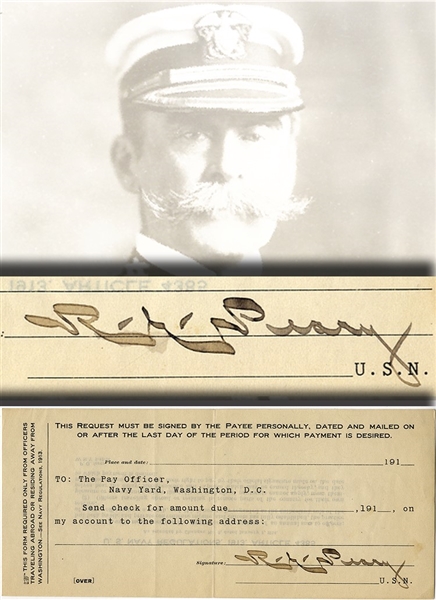 Document Signed by Famed Artic Explorer Admiral Peary