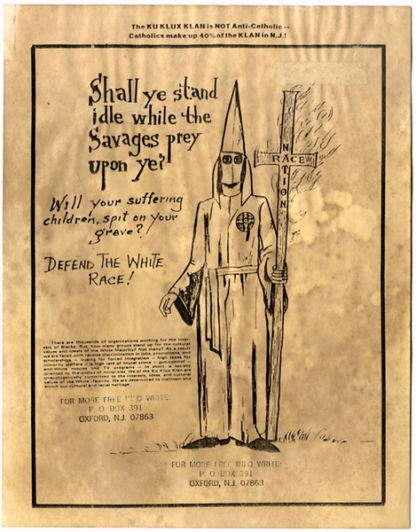 New Jersey Klan Handbill