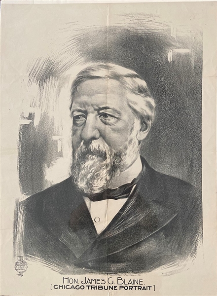 Lithograph of James G. Blaine