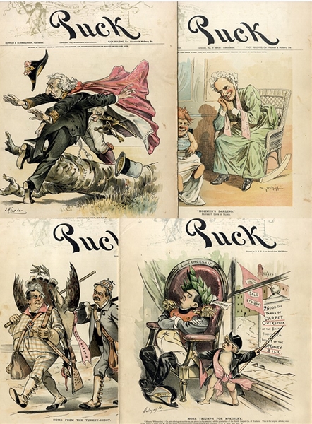 Beautiful Stone Litho Color Political cartoons in this Publication