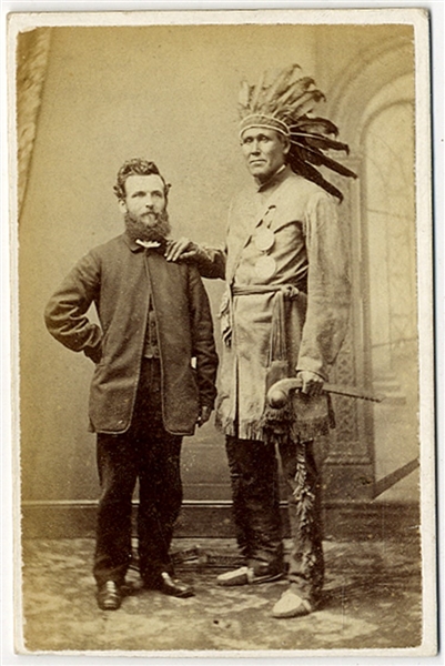 Mid 19th Century Indian Chief Photograph