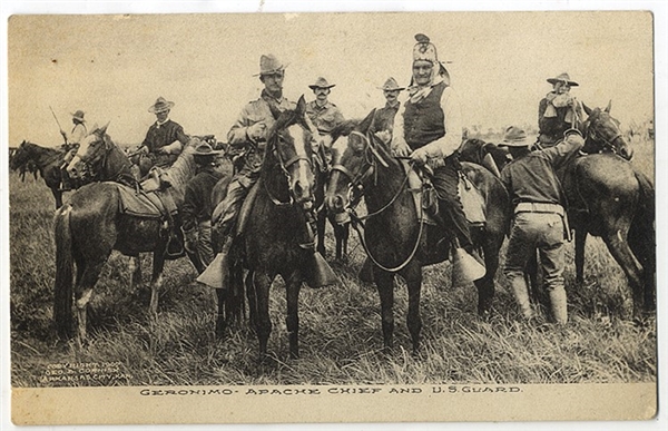 Geronimo with the U.S. Guard