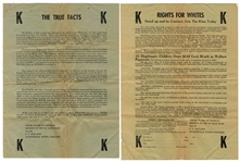 Two KKK Handbills