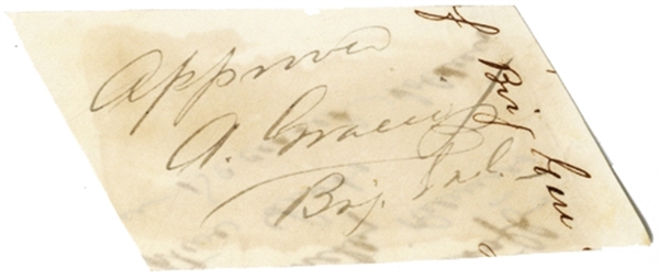 War-date Autograph of Confederate General Archibald Gracie