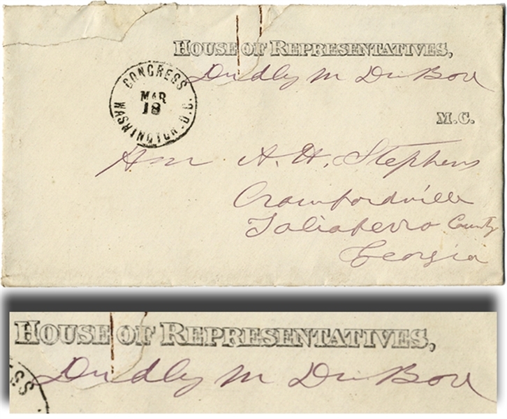 Confederate General Dudley DuBose Writes Alexander Stephens