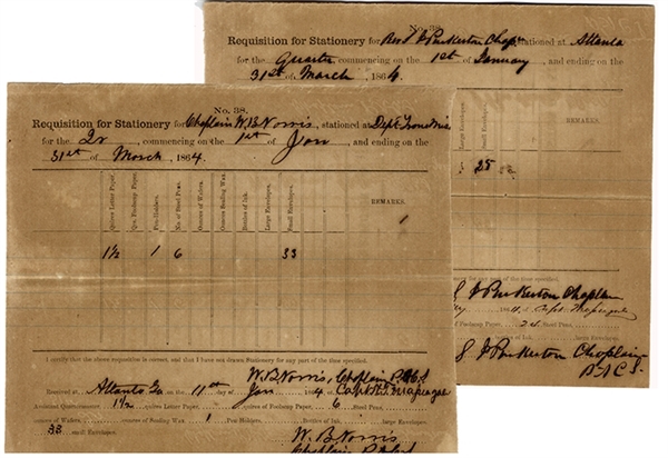 Pair of Chaplain Signed Confederate Documents