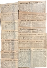 Newspaper group with post war reports