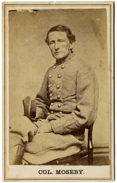 War-date CDV of The Confederacy's Grey Ghost Col. John S. Moseby