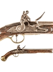 c. 1777 Revolutionary War British Royal Navy Flintlock Long Sea Service Pistol