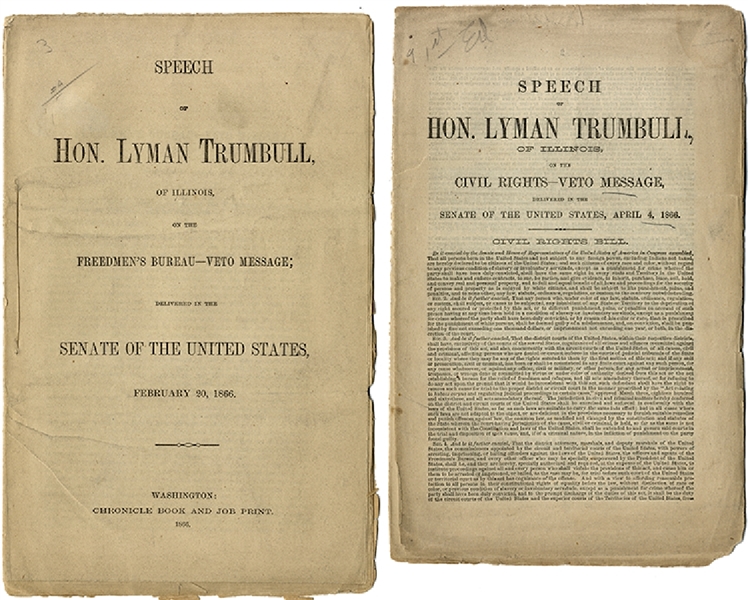 A Pair of Civil Rights Speeches by Lyman Trumbull