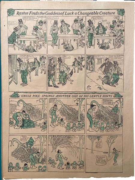 1904 Comic Sheet with Rastus
