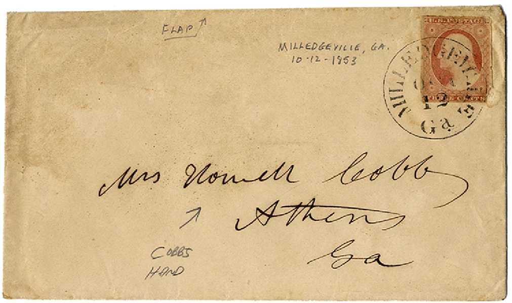Howell Cobb Signed Cover
