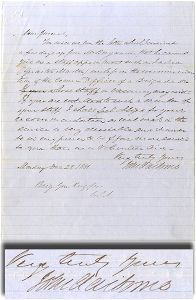 Confederate Letter to  General Ruggles about a Brigade Appointment