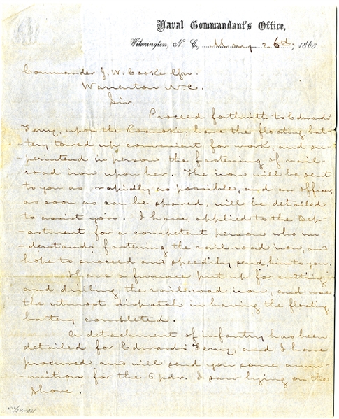 Confederate Naval Letter