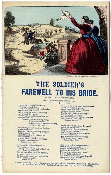 “Soldier’s Farewell to his Bride