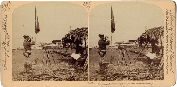 Stereoview of the Heliograph Station near Pasay