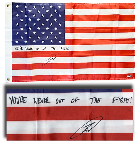 American Flag Signed By The Shooter