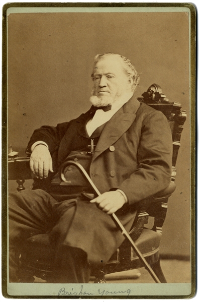 Cabinet Card Photograph of Brigham Young