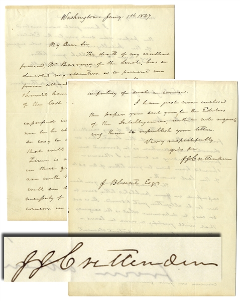 John J. Crittenden Letter on Financing the Mexican War